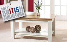 Corndell Annecy white painted living room furniture, british furniture, made in the UK