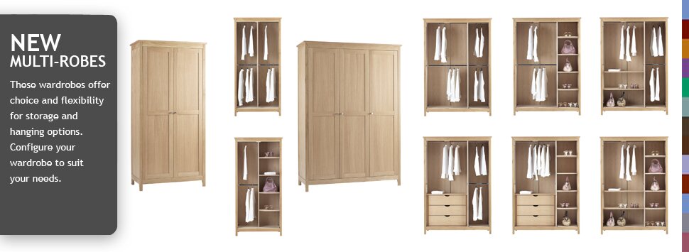 Corndell Nimbus Oak bedroom furniture Multi-Robes