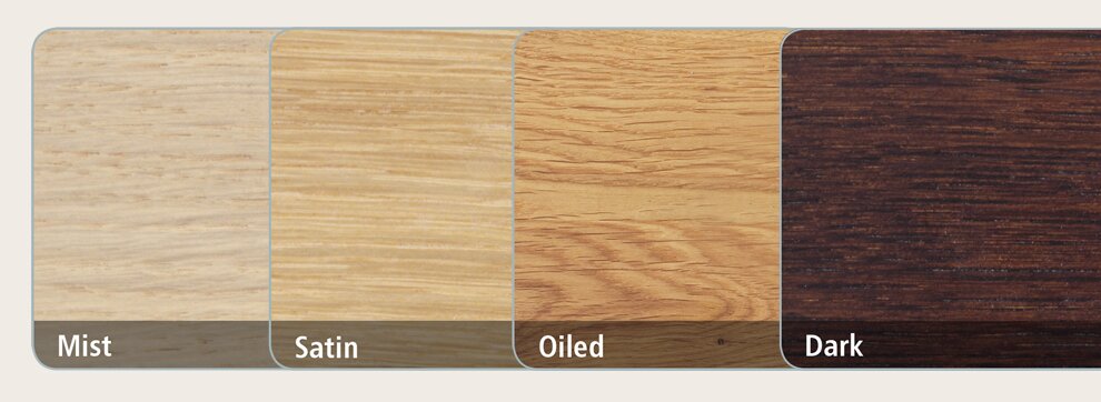 Four Nimbus finish options